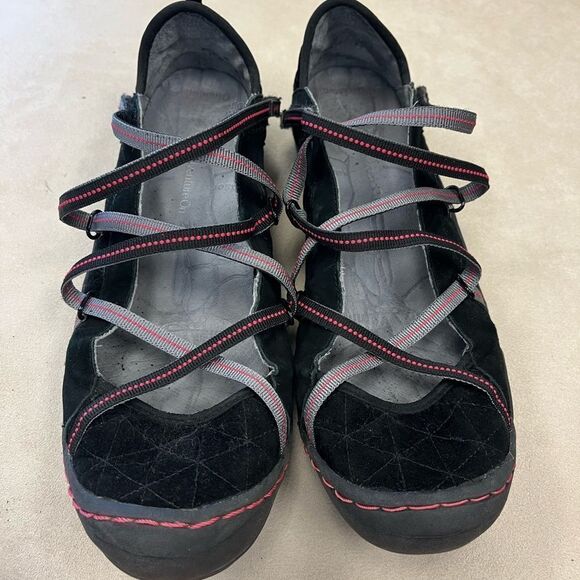 J-41 Adventure On Aquarius Black Velvet Sneakers sz 9 EUC - Picture 3 of 7